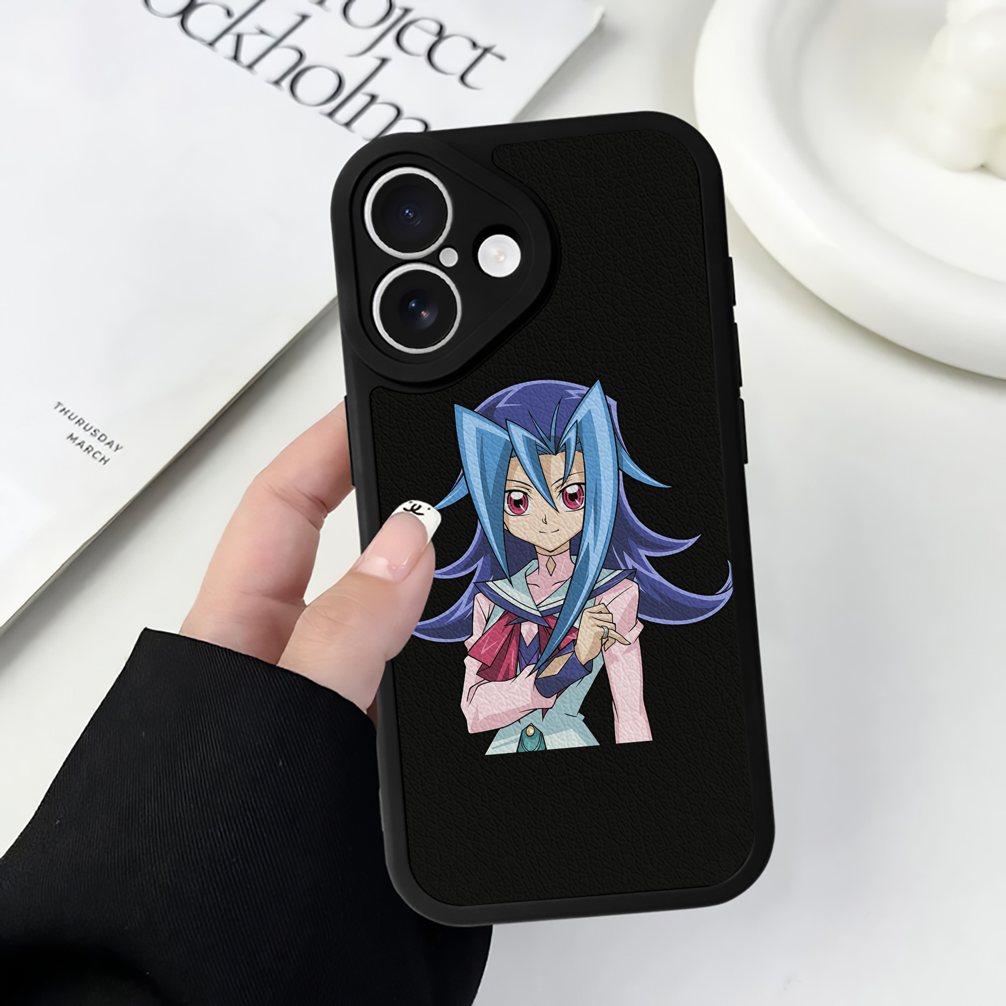 遊☆戯☆王 Yu-Gi-Oh! 【iPhone 16シリーズ対応】シリコンスマホケース（レザー調） 材質：シリコン